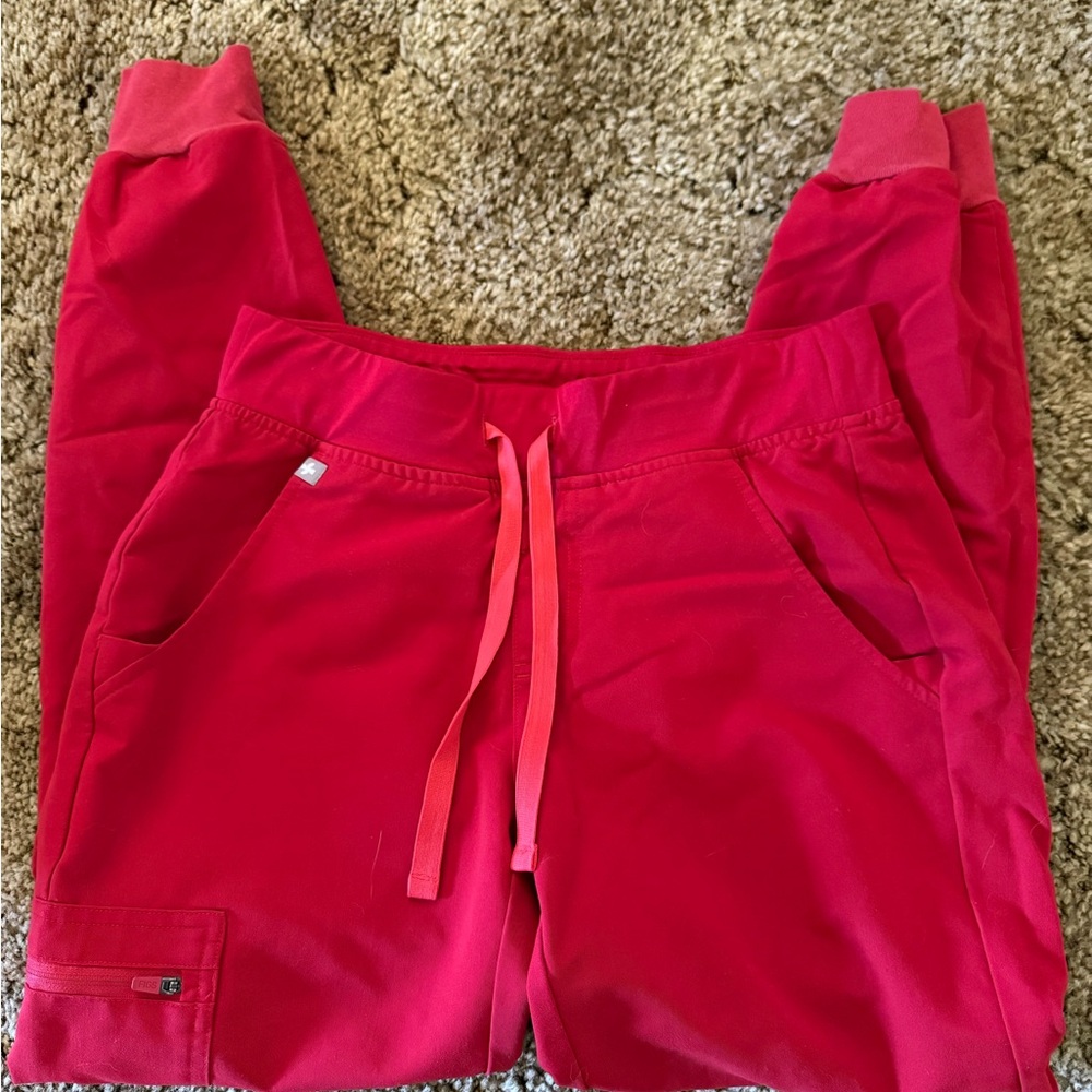 Figs Red Joggers